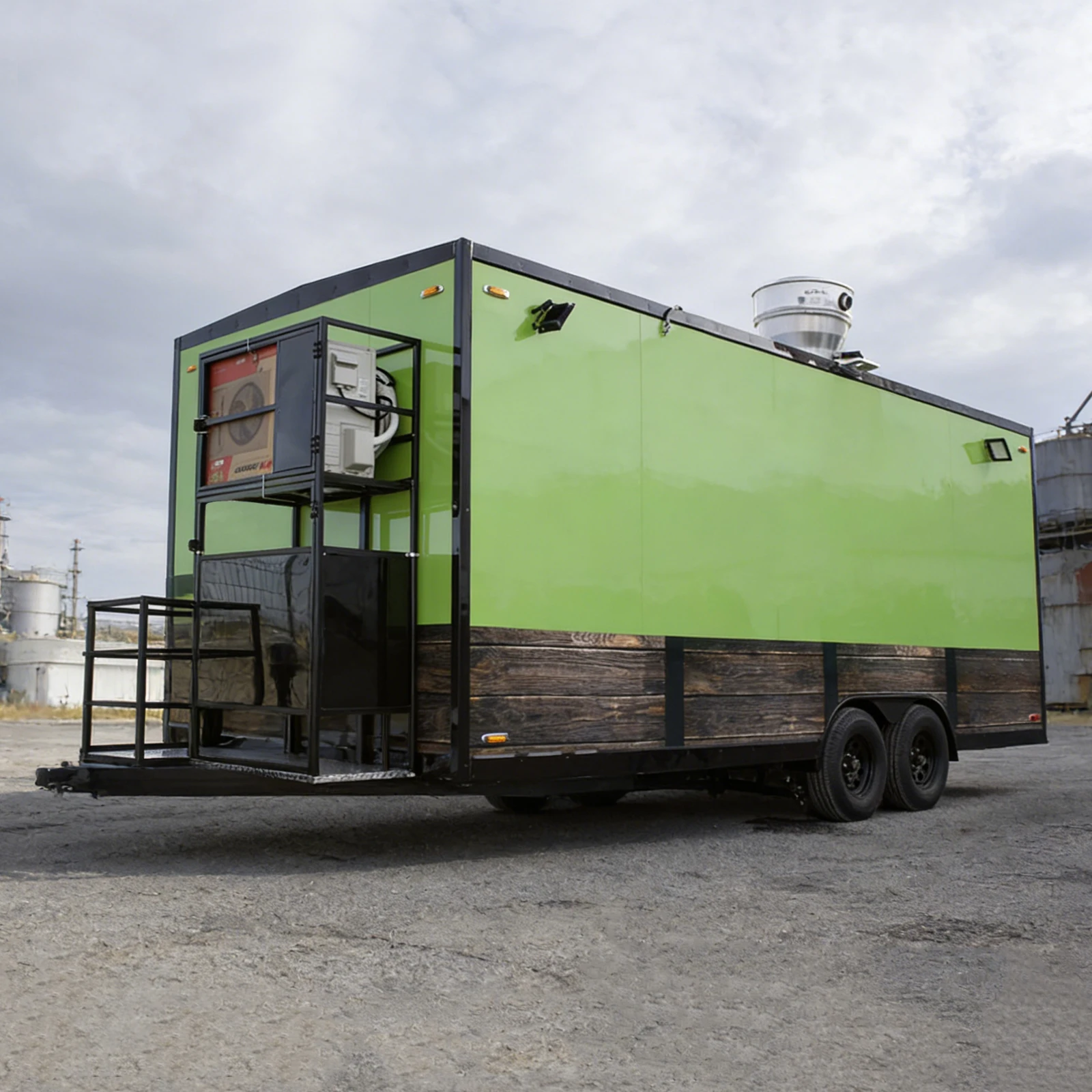 

Food Trailer for Sale, Fully Equipped Concession Trailer with Full Kitchen, Ideal for Coffee, Hot Dog, Ice Cream Mobile Business