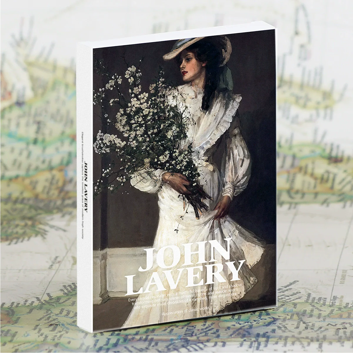30PCS John Lavery Art Postcards Set Vintage Oil Painting Greeting Card Victorian Lady Portrait Landscape Prints Wall Decor