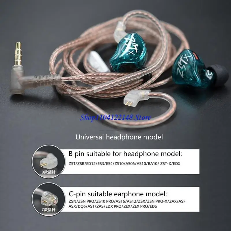 P9FA Reliable and Sturdy Cable for ZST/ZSR/ED12/ES3/ZS10/ZSN Clear Sound Transmission