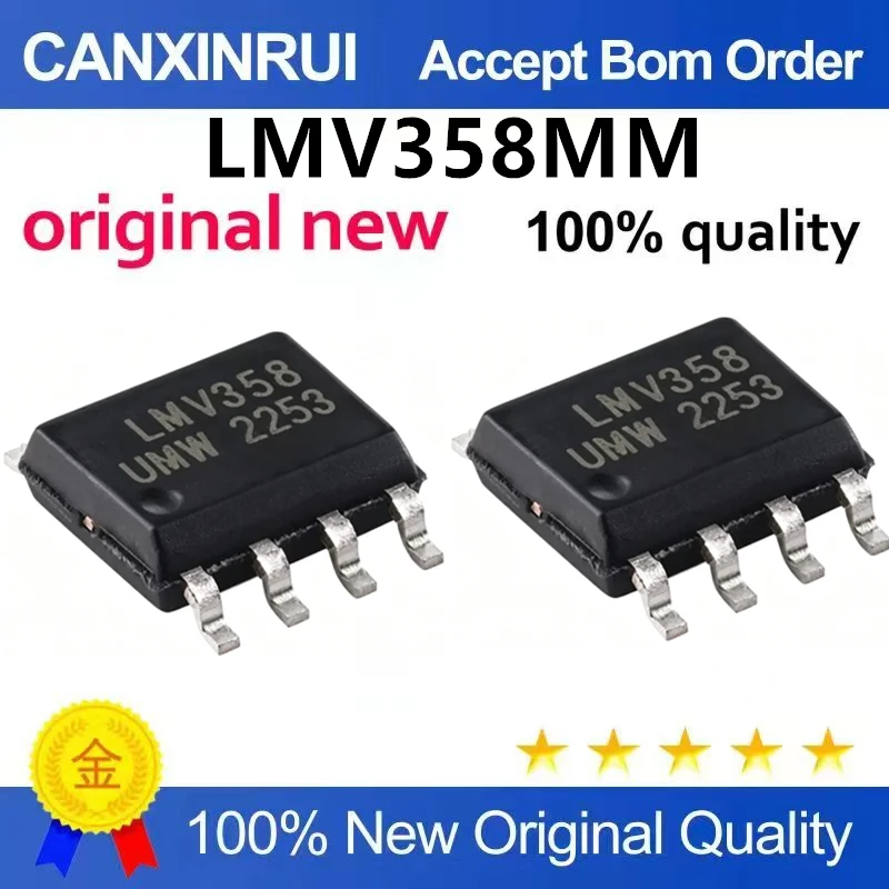 (5pcs-100pcs)Brand new original LMV358MM/TR MSOP8 silk screen V358 operational amplifier operational amplifier chip