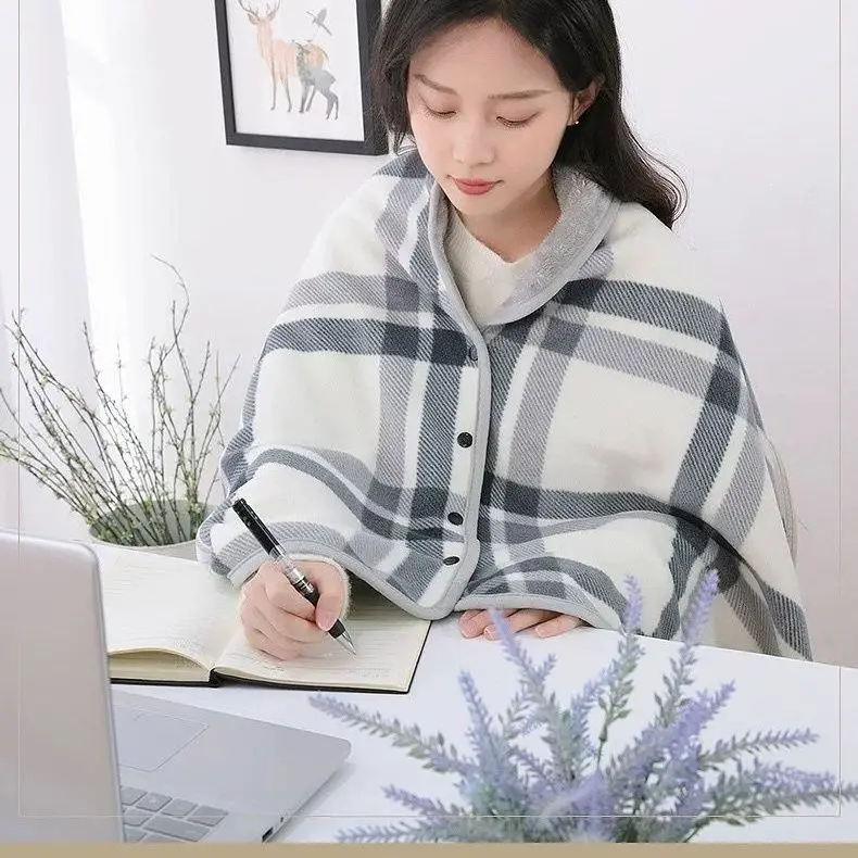 بطانية قيلولة، بطانية دافئة بعد الولادة للمكتب، شال طالب متعدد الوظائف، بطانية هدية، شال خارجي، للنوم ليلاً
