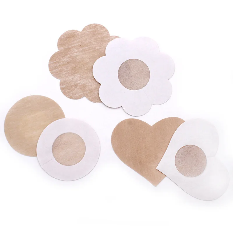 10/50PCS Tepel Pasteitjes Tepel Covers Vrouwen Zelfklevende Borst Bloemblaadjes Wegwerp Pads Vrouwelijke Stickers voor Tepels Op de Borst