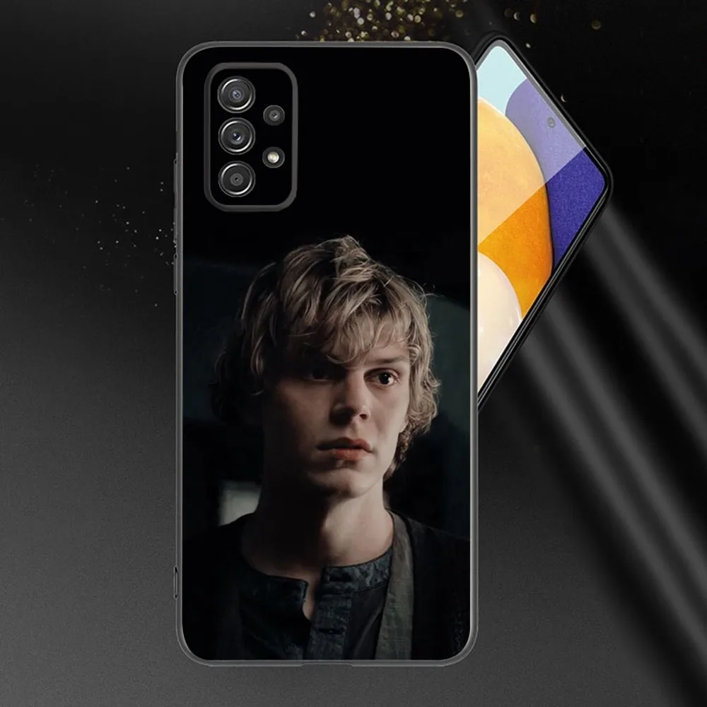 E-Evan Peters Phone Case For Samsung Galaxy A13,A21s,A22,A31,A32,A52,A53,A71,A80,A91 Soft Black Phone Cover