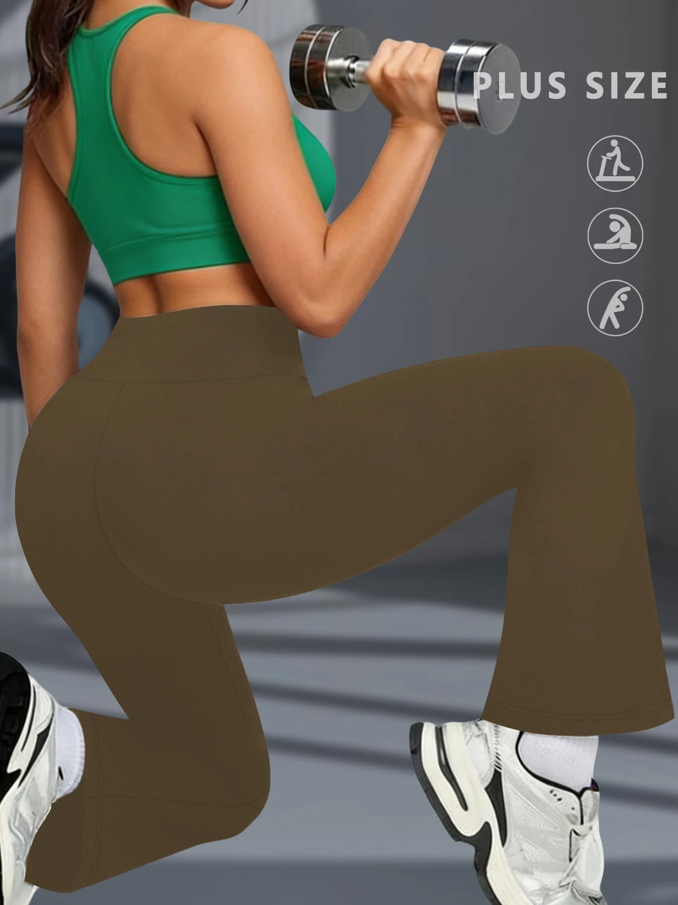 

Женские леггинсы-клеш больших размеров, супермягкие, с высокой талией, для тренировок, йоги, фитнеса, с эффектом утягивания живота, удлиненные, расклешенные