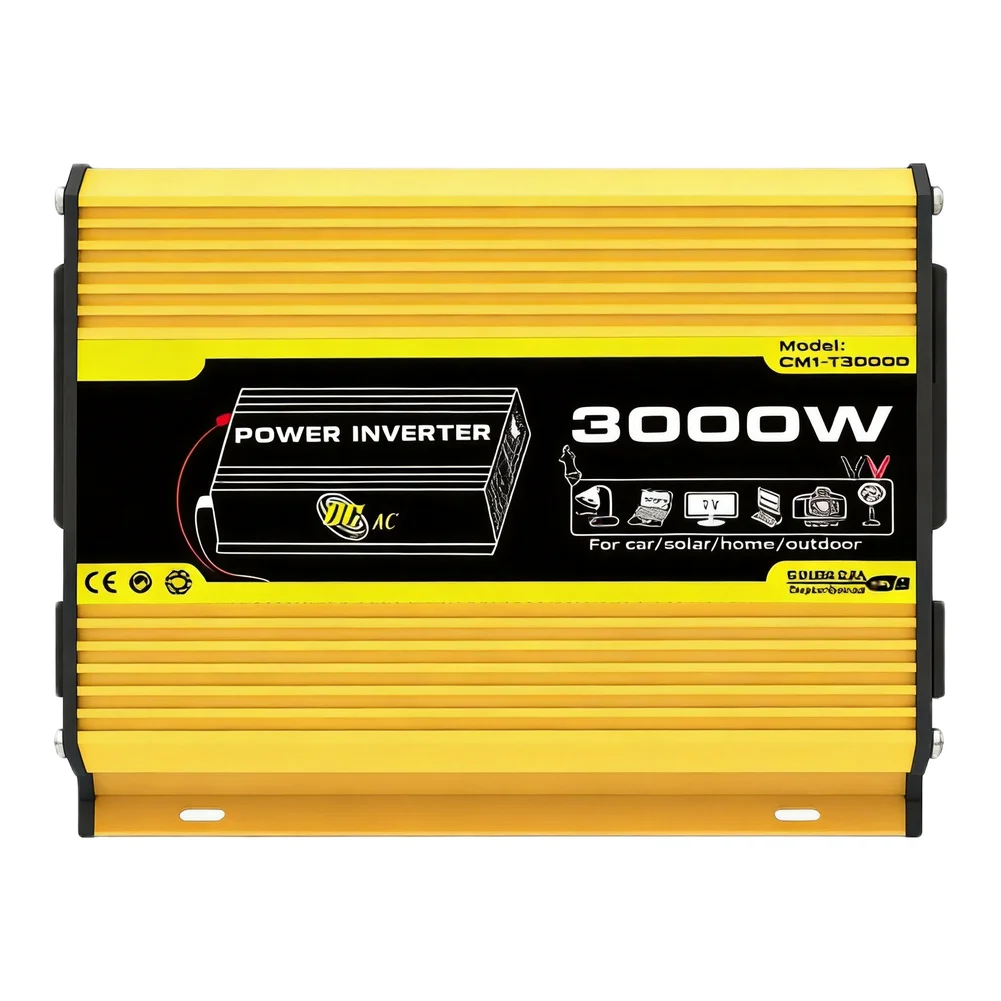 AC Outlet Car Inverter for Peak Power Power for source Car Inverter Rated Power Fitment Conversion Efficiency USB Ports