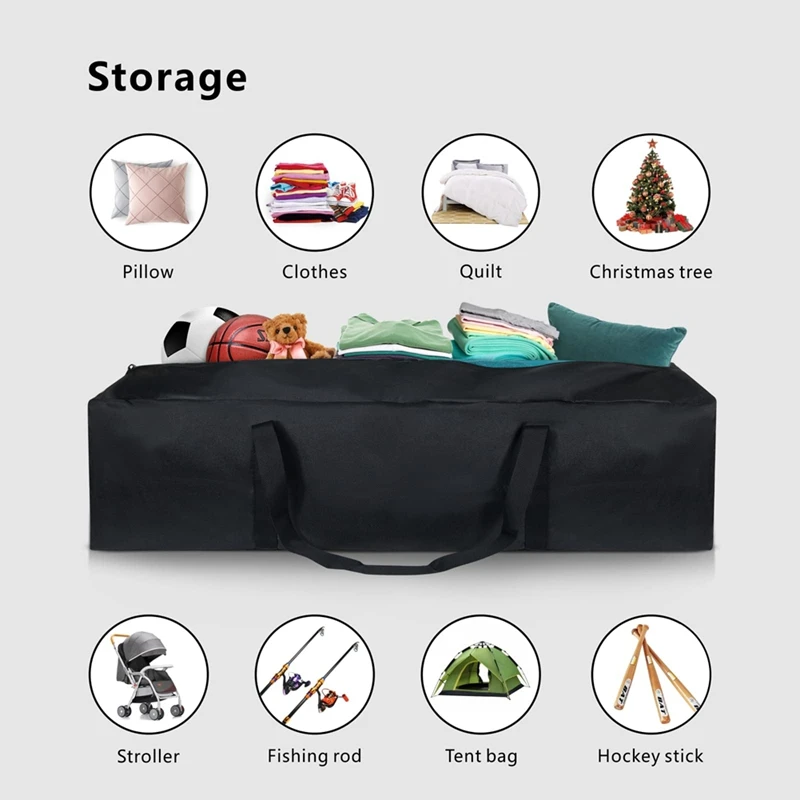 

DW-Extra Large Zippered Duffel Bag for Travel Camping Sports Equipment Storage, Waterproof Foldable Luggage