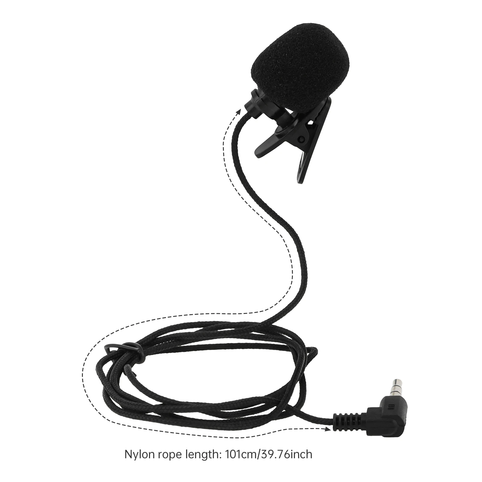 Mikrofon Mini 3.5Mm Portabel Universal Mikrofon Klip Bebas Genggam Audio Mini untuk Mikrofon Pengeras Suara Laptop PC