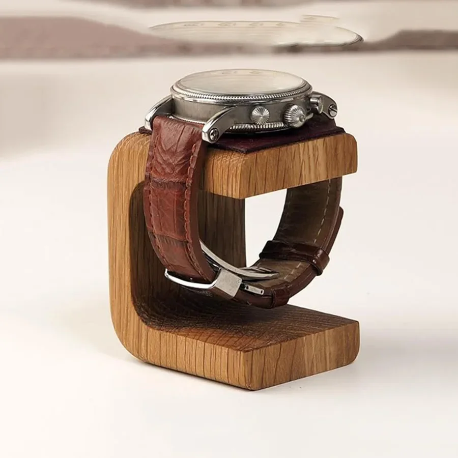 

Wooden Watch Holder Jewelry Organizer Display Stand Solidwood Watch Display Stand for Bracelet Ring Necklace Storage