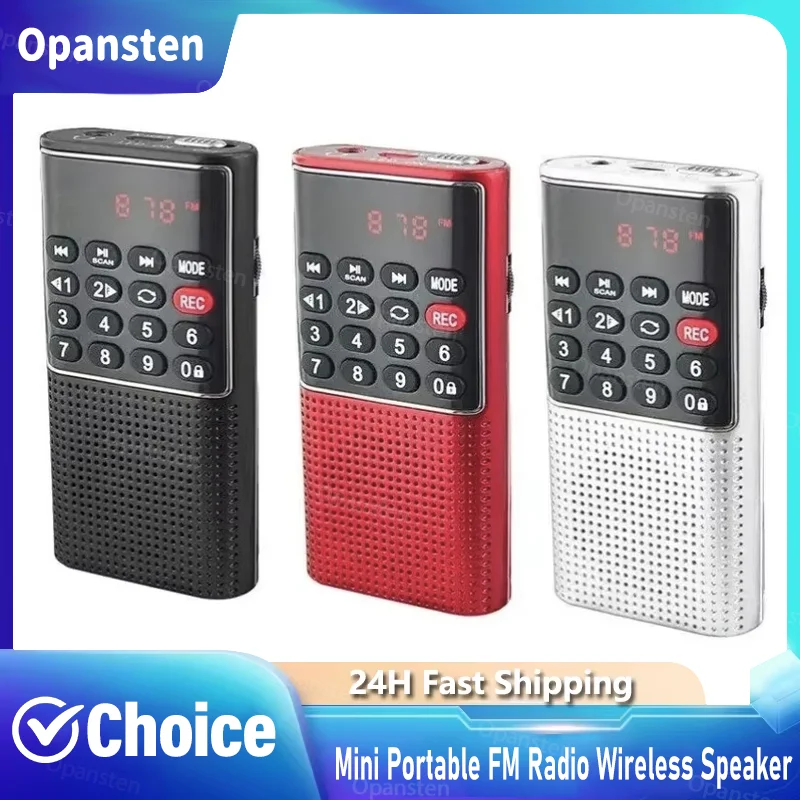 

Супер мини-портативный FM-радио, беспроводной динамик, MP3-плеер с поддержкой записи, громкая связь, TF-карта, USB-наушники, воспроизведение