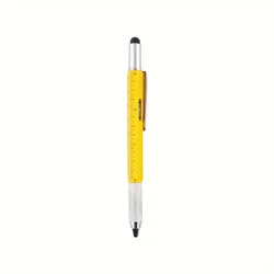 1pcs Multi-function Tool Pen Six-in-one Scale Gradienter Screwdriver Ballpoint Pen School Stationery Suppli