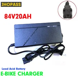 For DC103.6V 84V 20AH  lead acid AGM GEL SLA VRLA battery charger for scooter E-bike electronics Motorcycle AC 110V-220V EU Plug
