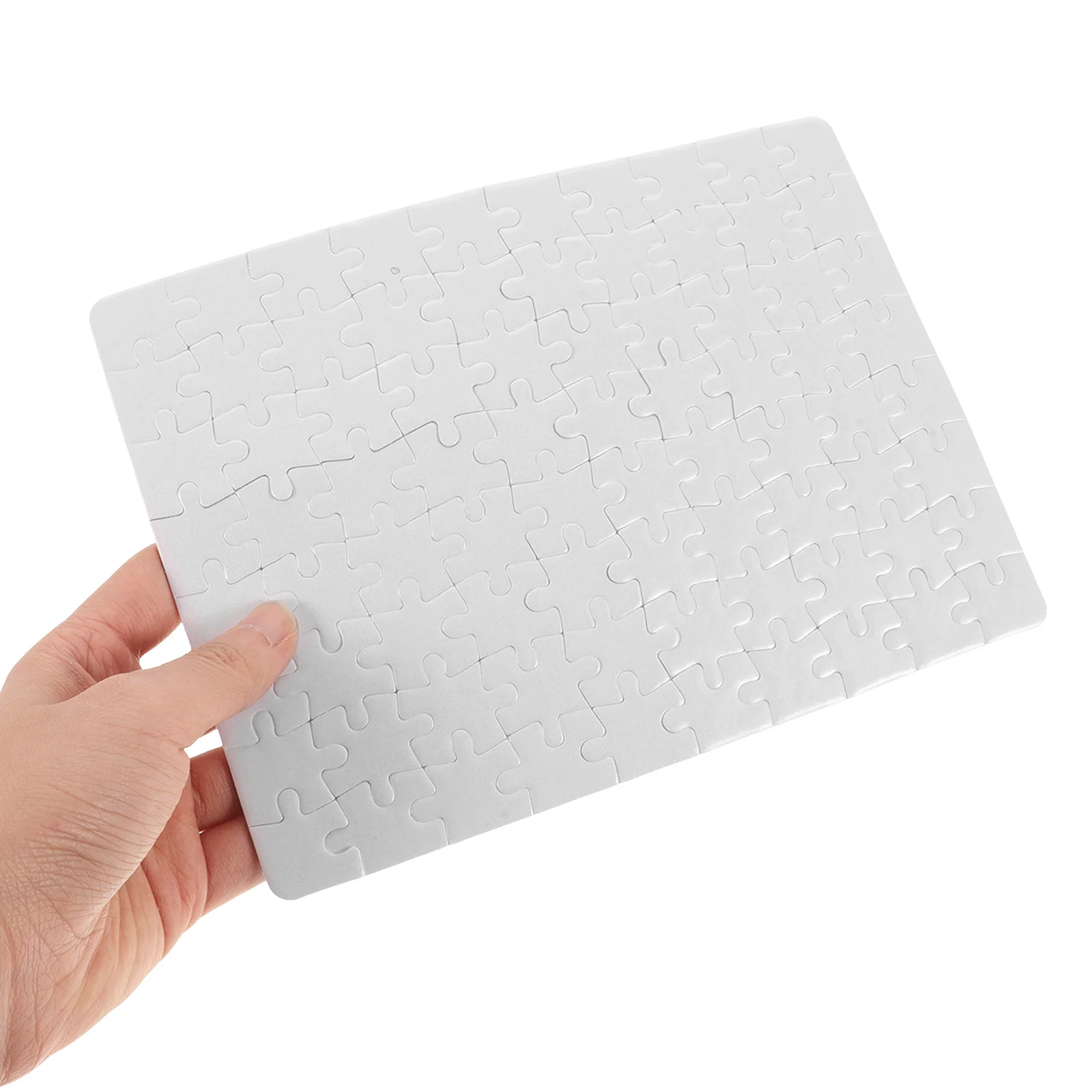4 Stück leere Stücke, weißes Puzzle, DIY-Zeichenpapier, Puzzles für Sublimation, Basteln, Kinder, Familienspiel, unvollendetes Puzzle, pädagogisch