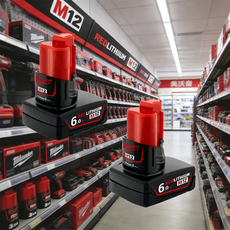 

Аккумулятор 12В Milwaukee M12, перезаряжаемый, для инструментов M12B4 Milwaukee M12, 48-11-2402, 48-11-2411, 48-11-2401, MIL-12A-LI