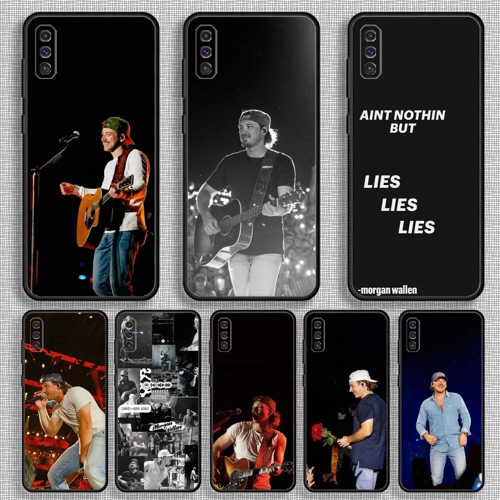 MorganS W-Wallen country music Phone Case For Samsung S23,23,22,30,21,10,9,Note20 Ultra,Lite,Ultra,5G,Plus,FE,Black Soft Case