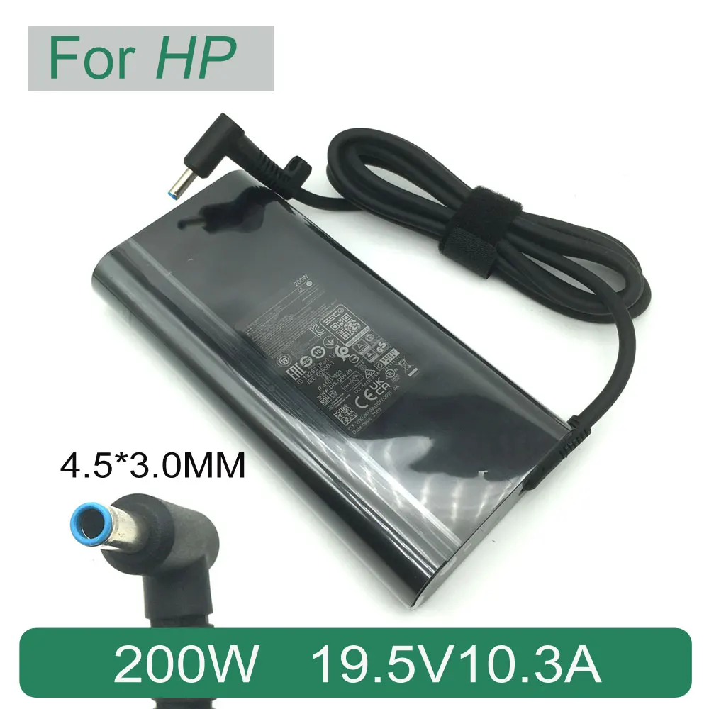 Chargeur d'origine pour ordinateur portable 200W, 19.5V, 10,3 a, adaptateur secteur TPN-DA10, pour HP ZBook OMEN L00818-850, câble d'alimentation ovale