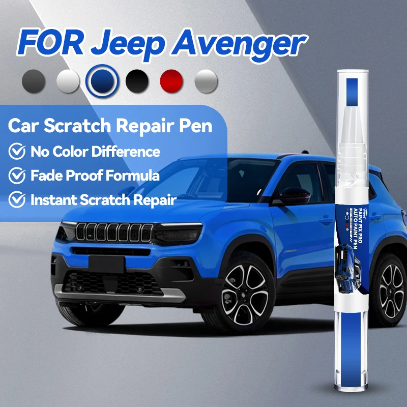 

Специализированная ручка-корректор для ремонта автомобильной краски для Jeep Avenger 2023-2025: аксессуары для устранения царапин, синий, белый, желтый (2 шт.)