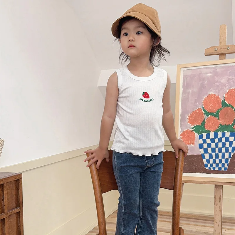 RomperDew الطفل سترة الصيف الجديدة للأطفال تمتد تنفس سترة الفتيات أكمام تي شيرت كامل ملابس الأطفال #3