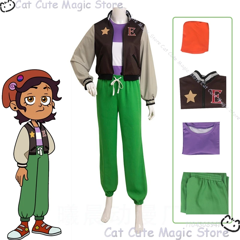 

Anime The Owl TV Luzura House Luz Noceda Cosplay Costume Earth Outfit Halloween Party Play Coat Pants Set Cool Girl Human Clothe
