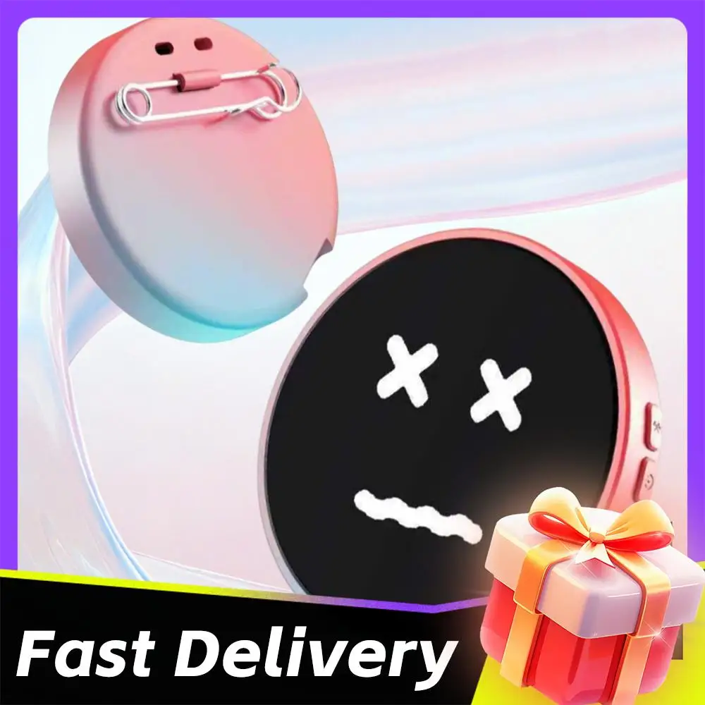 

Электронный анимированный значок BT5.4 с динамическим смарт-дисплеем, зарядкой USB-C и плавной сменой изображений – подарок для друзей