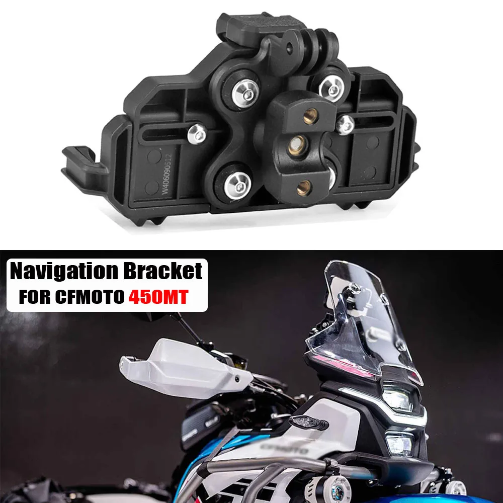 Motorcycle Accessories Stand Holder Phone Mobile Phone GPS Navigation Plate Bracket For CFMOTO 450MT 450mt 450 MT 2024