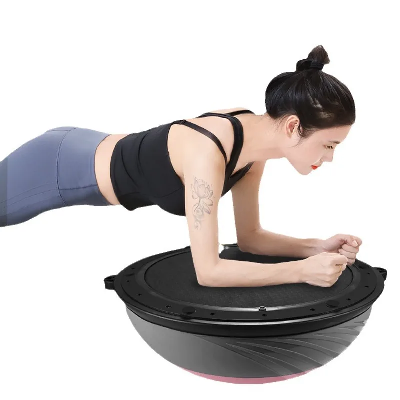 Thicken 58CM Wave Speed Balance Half Sphere Anti Slip Pilates Core Trainer Postpartum Recovery Home Gym Stability Workout Tool