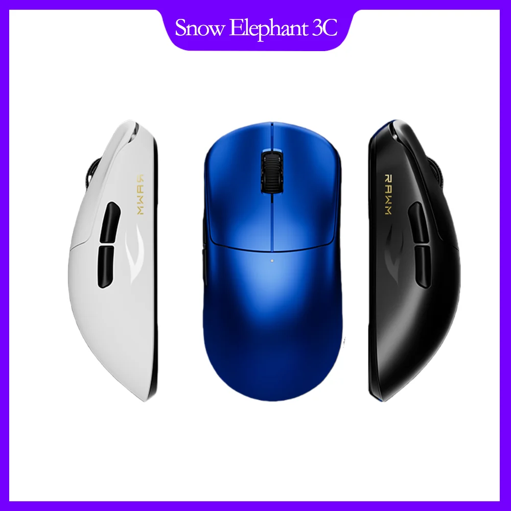 

Rawm Demon Whale V4 Беспроводная игровая мышь 8000 Гц Легкий дизайн Nordic 54L15 Чип PAW3950 Датчик среднего и большого размера руки