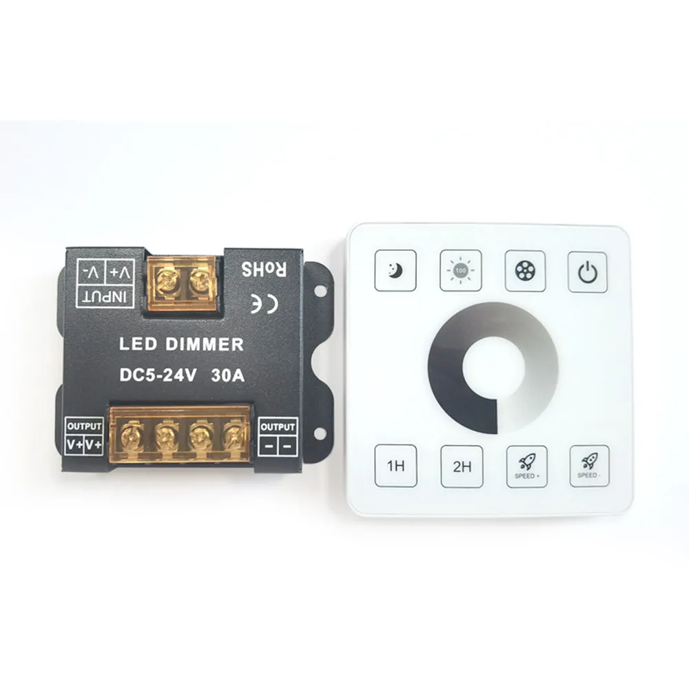 2.4G DC5V 12V-24V 86 touch panel controller monochrome/CCT/RGB/RGBWCT LED strip light dimmer glass wall switch