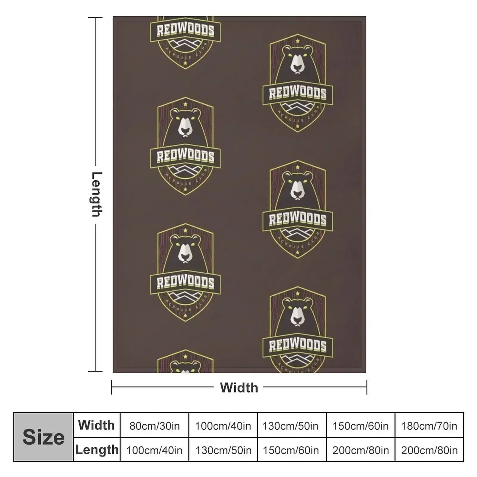 LC_The Redwoods Essential Throw Blanket Multi-Purpose Weighted Sofa Throw Custom Blankets