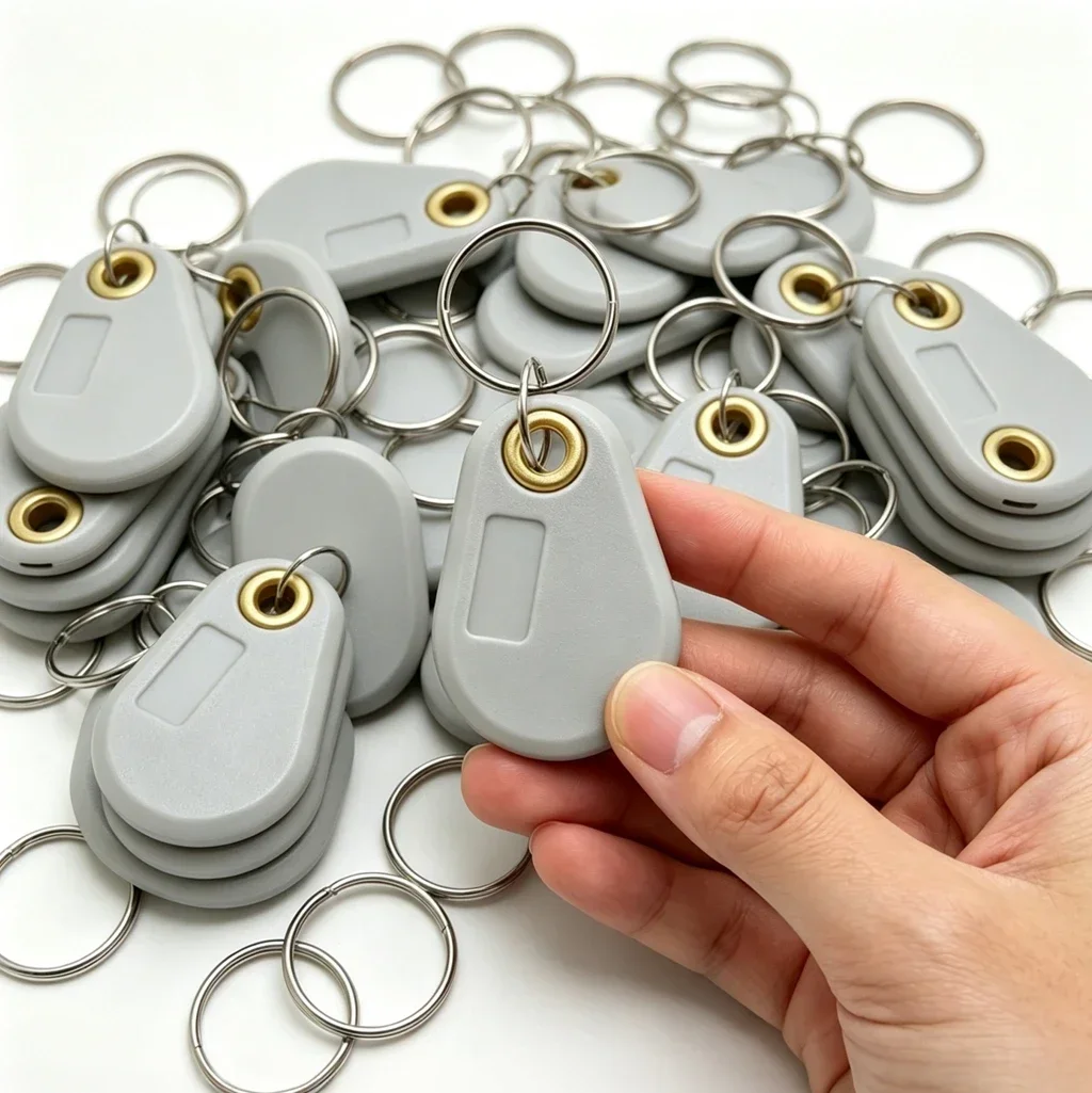 5/20PCS EM4305 T5577 125khz Copy Rewritable Writable Rewrite keyfobs RFID Tag Key Ring Card Proximity Token Badge Duplicate