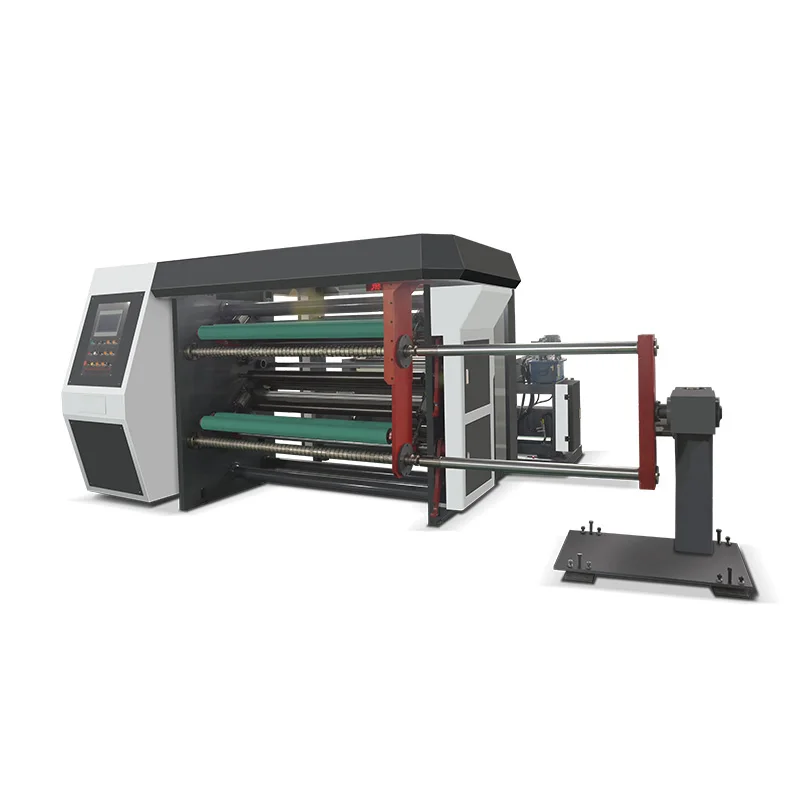 Multi-Material Slitting Machine Rewinder for Paper Film Foil PVC with Two Slitting Methods Flat Knife and Knife Groove Cutting