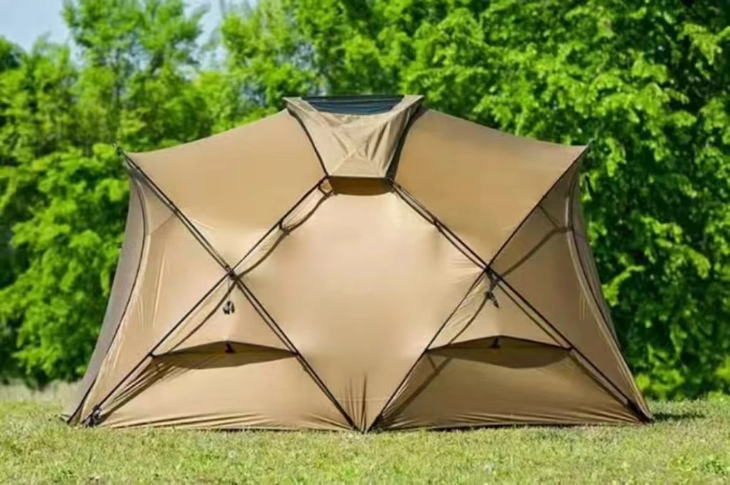 Luxury Glamping Tent Big Size Shelter Tent Nylon Dome tent with 13mm alu Pole