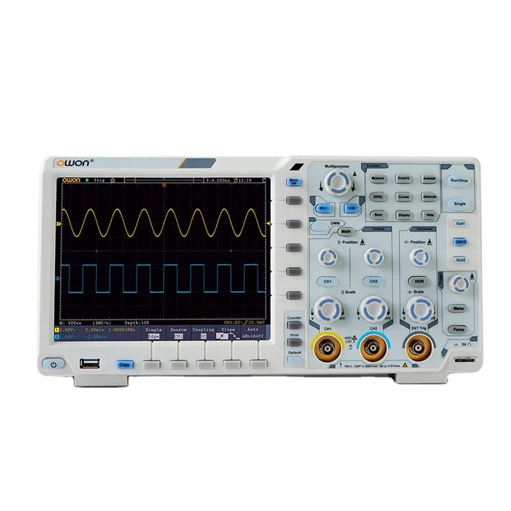 

Owon XDS3202E Digital Storage Oscilloscope 2 Channels 200Mhz 1GS/s Sampling Rate