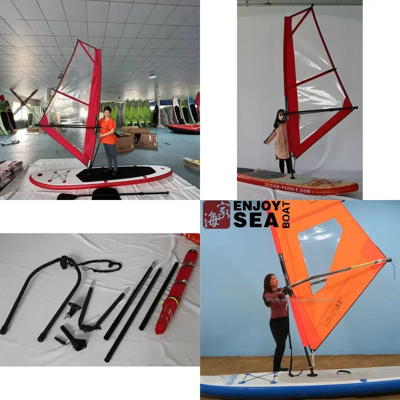 2023 Latest Design Inflatable SUP Sail Windsurf Wind SUP Inflatable ISUP Boards Windsurfing