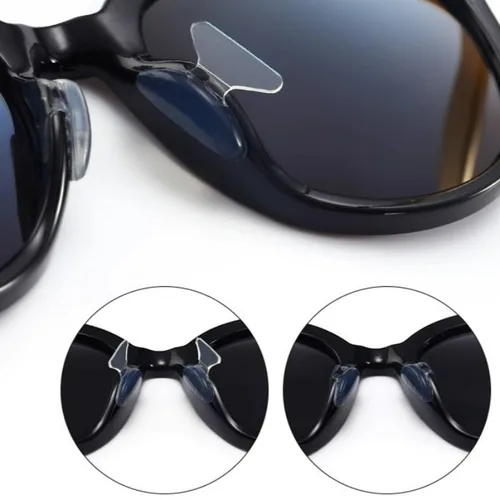 Imagen 2 del producto Gafas antideslizantes, almohadilla para la nariz, soporte transparente para la nariz, soporte adhesivo fuerte para la nariz, accesorios suaves para gafas