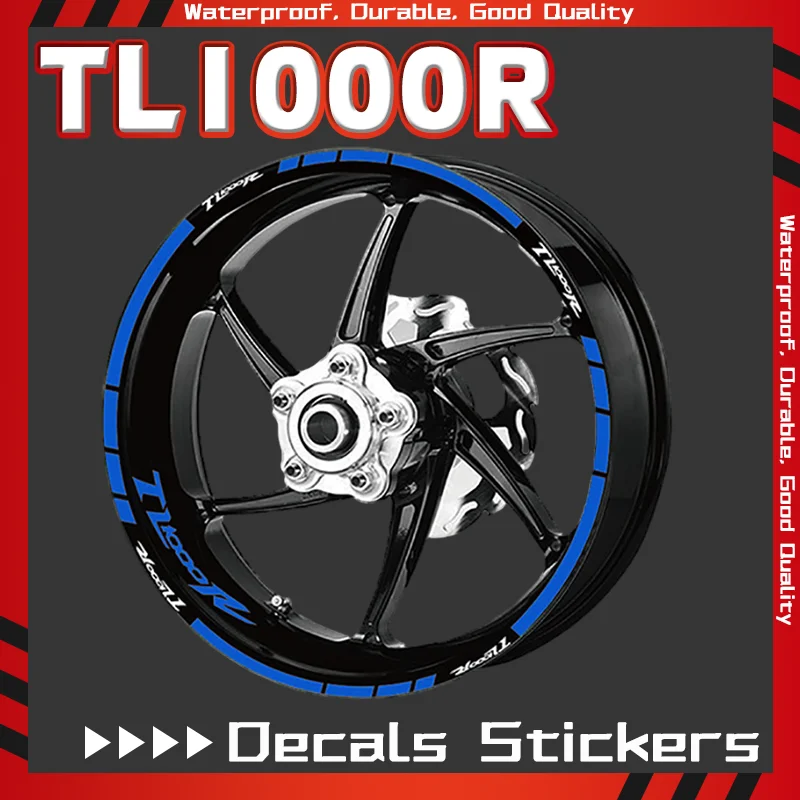 

Motorcycle tl1000r tl1000s Front Rear Tyre Rim Stripe Waterproof Reflective Sticker For TL1000R TL1000S Wheel Decals Sticker