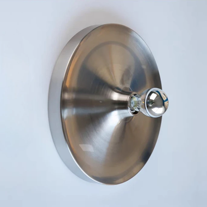 

Bauhaus Retro UFO Ripple Disc Wall Lamp Flying Saucer Corridor Lights Living Room Light E27 Wall Light Ceiling Lamp Room Decor