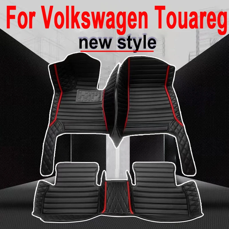 Car Floor Mats For VW Volkswagen Touareg 7L 2002~2009 5saet Waterproof Protective Pad Car Matt Tapetes Automovil Car Accessories