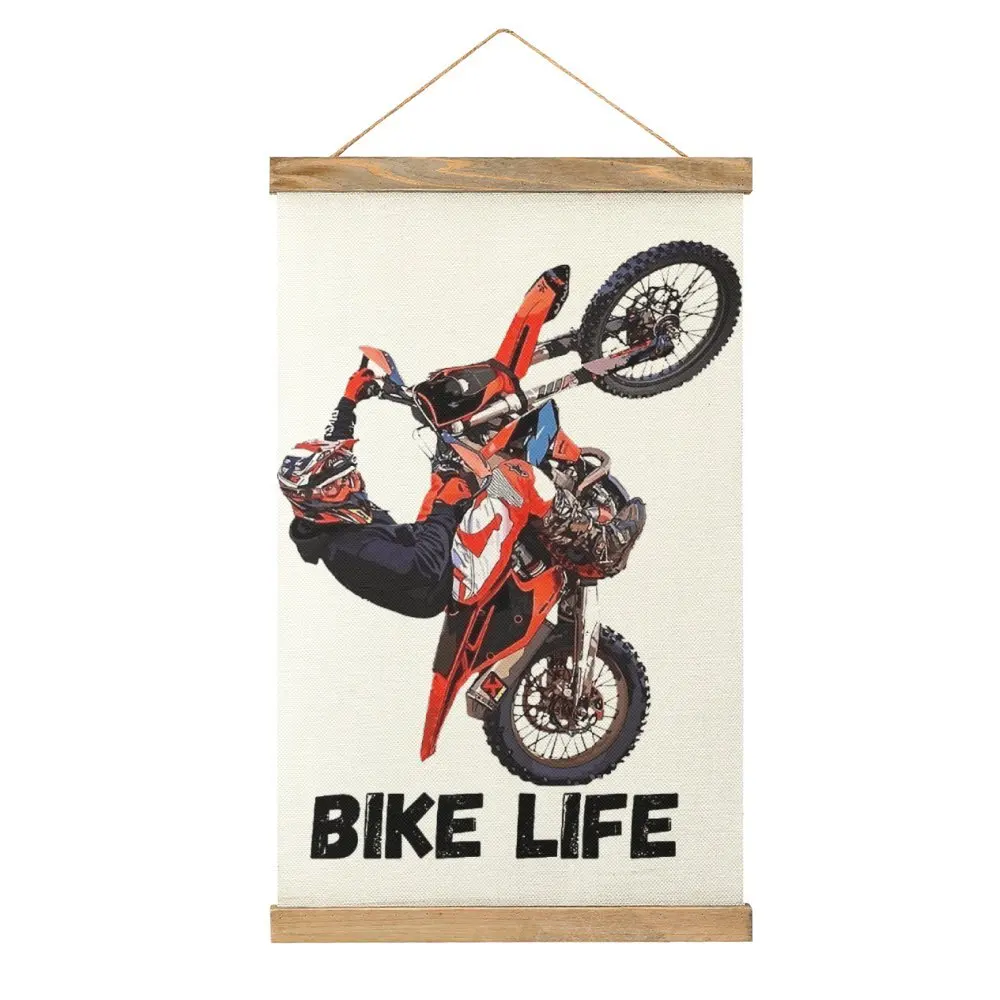 Bike Life Graphic Canvas Hanging Picture Graphic Cool Draw Hotel Wall Decoration Funny Geek Style Hang Pictures