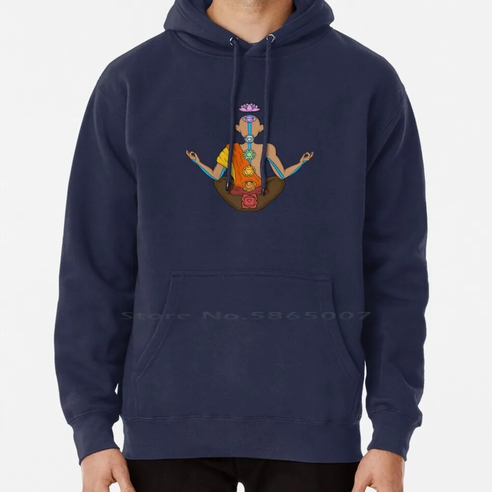 

Aang's Meditation Hoodie Sweater 6xl Cotton Chakras Buddhist The Last Airbender Chakras Art Women Teenage Big Size Pullover