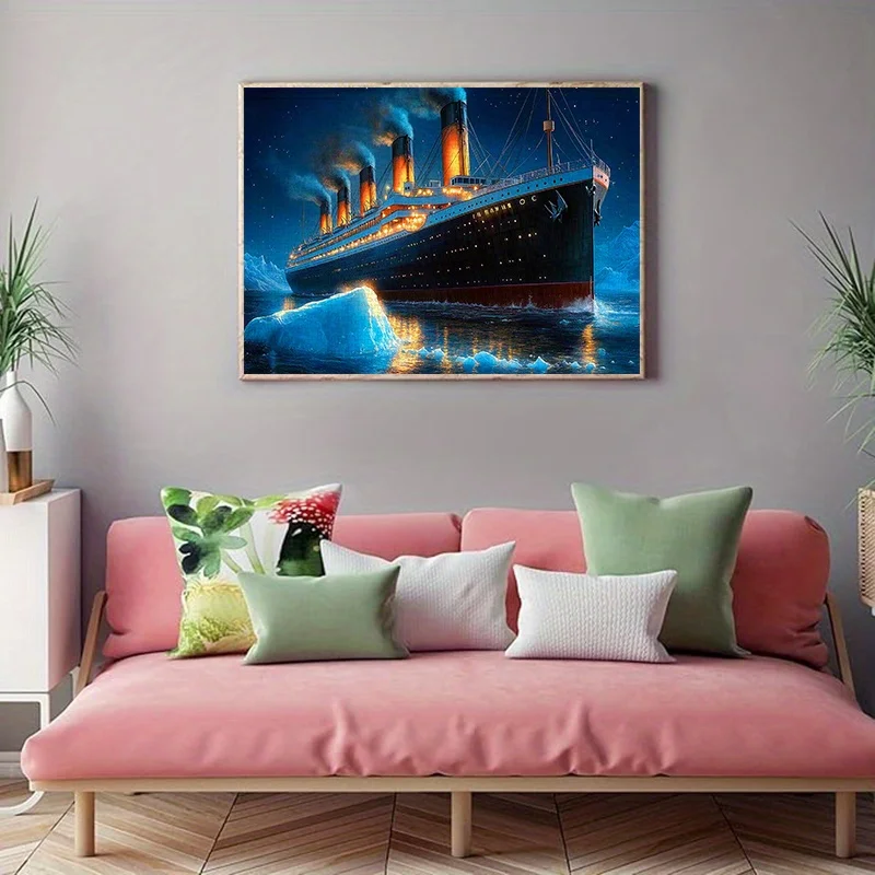 Rompecabezas nocturno de Iceberg Titanic Cruise Ship de 1000 piezas: un rompecabezas para adultos, ideal para familiares y amigos. Grandes opciones de regalo
