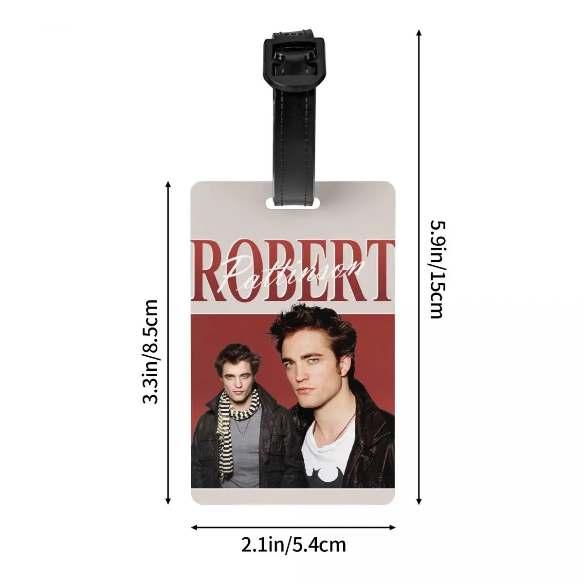 Klassieke Robert Pattinson Bagagelabel Vintage Rob Edward Cullen Koffer Bagage Privacy Cover Id Label