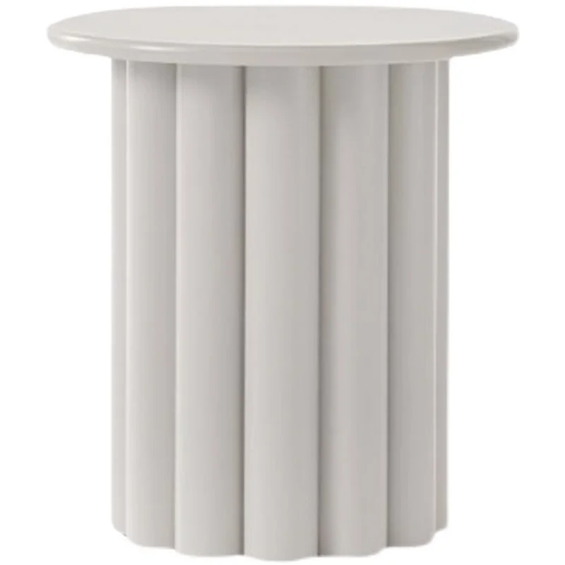 

Side stool living room small apartment bedside table simple light luxury cylindrical white corner table