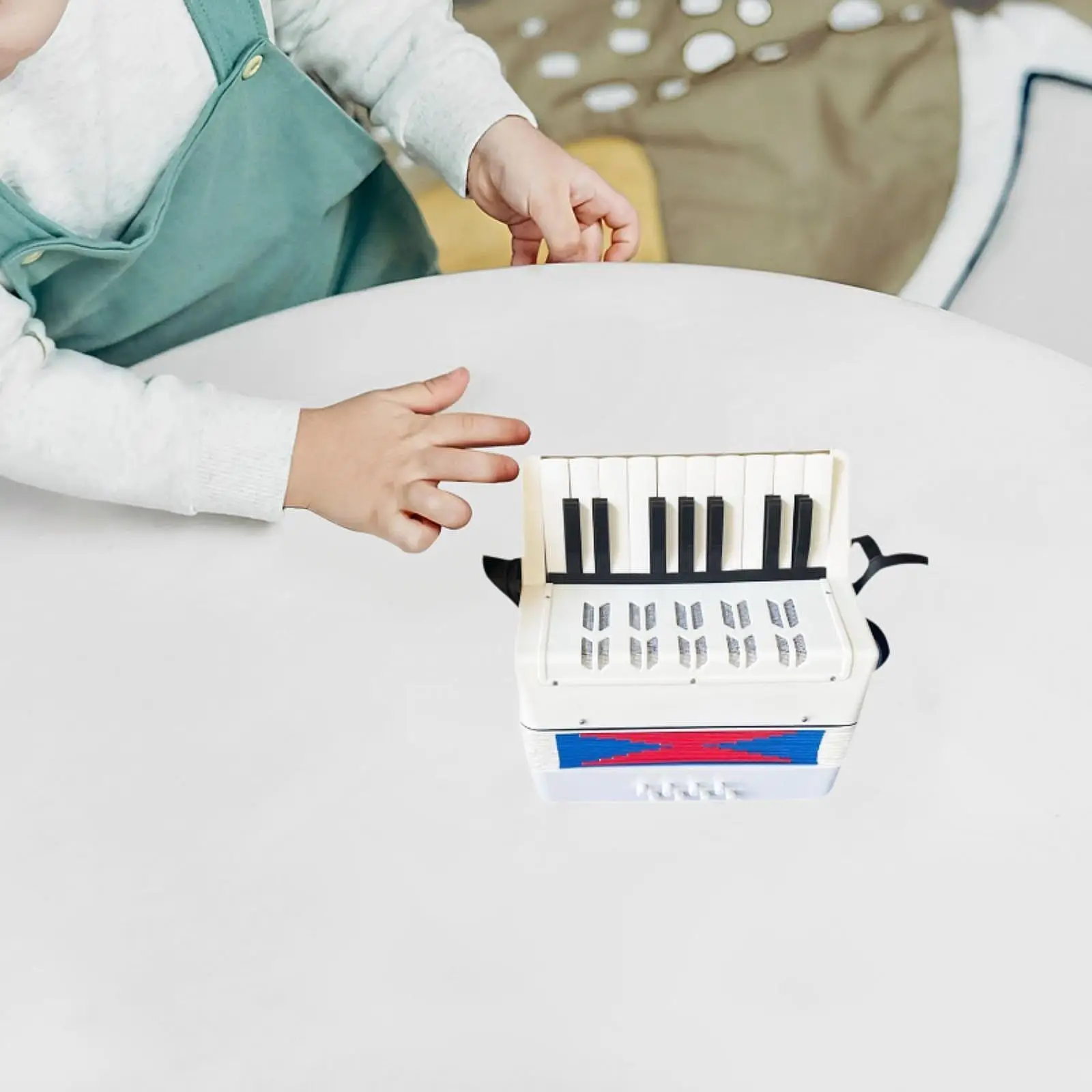 Accordion Miniature Musical Instruments Child Piano Keyboard Toy for Children Beginners