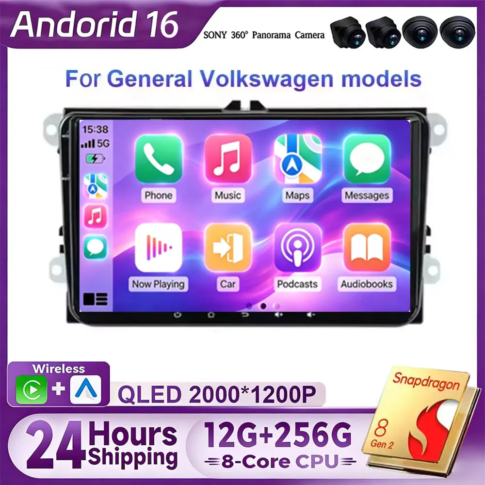 9 “Android 16 Auto Multimedia Speler For Vw Volkswagen Golf Polo Skoda Rapid Octavia Radio Tiguan Passat Amarok Gps Navigatie