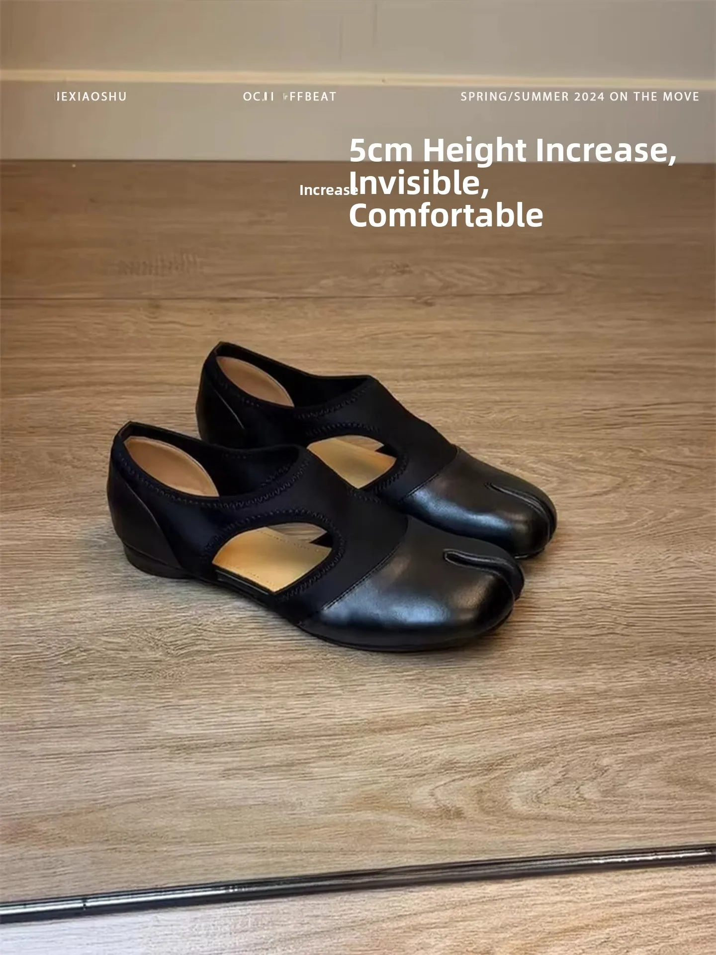 genuine-leather-retro-mary-jane-ballet-flats-women's-casual-versatile-pig-hoof-single-shoes-spring-season-thickened-rubber-sole