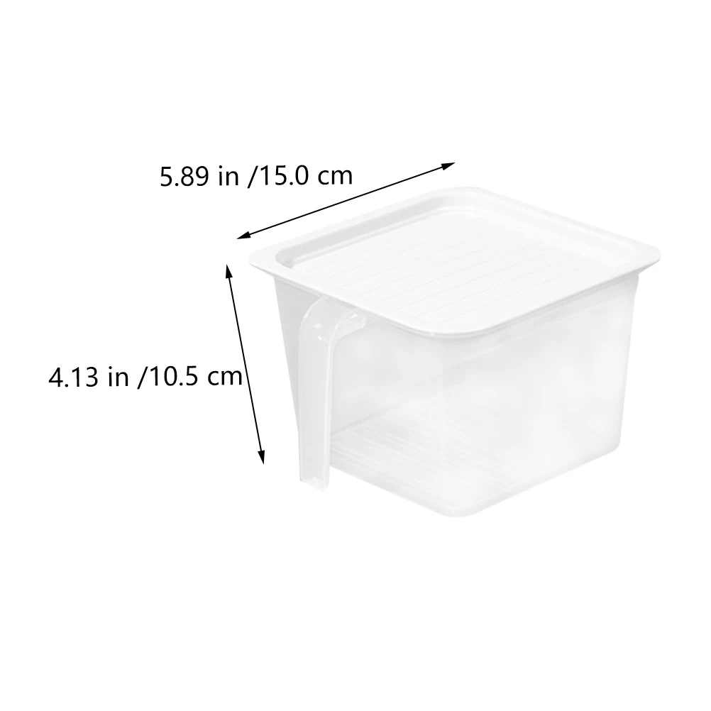 

4pcs Food Storage Boxes Fridge Containers Kitchen Sealing Box H Mini Crisper Case Transparent Eco Friendly Environmental