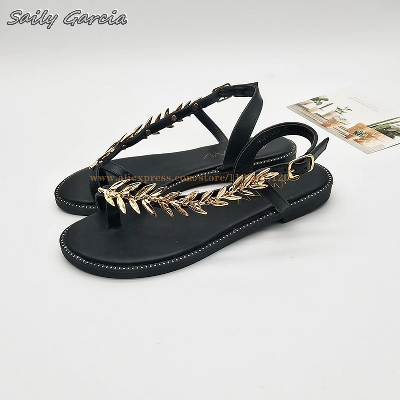 Sandálias de praia femininas retrô com fivela de metal, sapatos casuais que combina com tudo, dedo do pé aberto, sexy, verão, novo, 2024