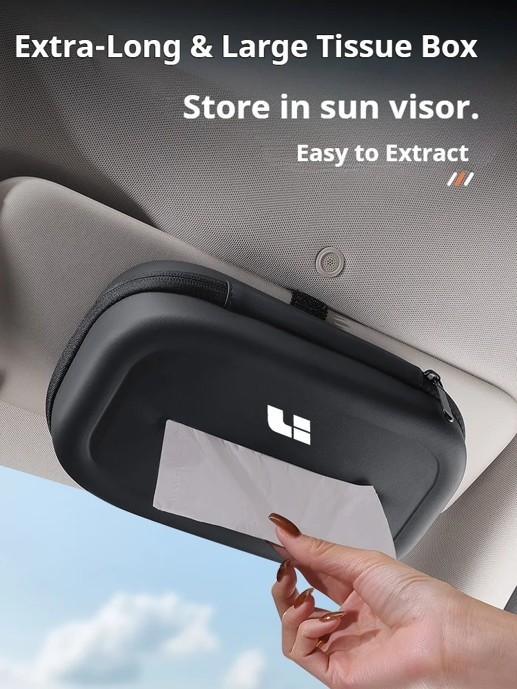 Car Extra-Long & Large tissue box seat backrest Sunshade panel tissue box For LEADING IDEAL One Li Auto L9 L6 L8 L7 Mega i8 Auto