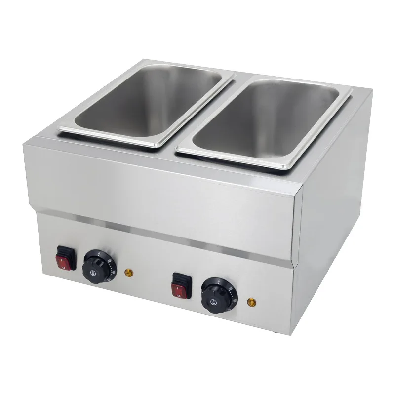 Electric double-cylinder braised pot Independent double-pot braised machine
