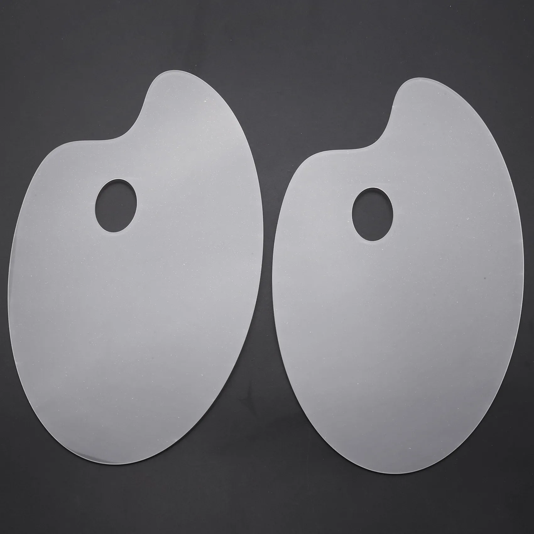 Paleta De Tinta Acrílica Transparente, Paleta De Arte, 10x6 Polegadas, Pacote 2